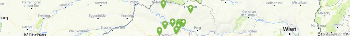 Kartenansicht für Apotheken-Notdienste in der Nähe von Arnreit (Rohrbach, Oberösterreich)